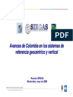 24 Avances Colombia Sistemas de Referencia de La Rosa