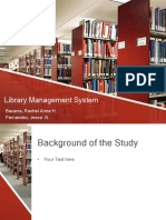 Library Management System: Bacarra, Rachel Anne H. Fernandez, Jessa N