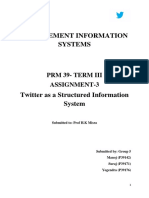 Twitter as an ER modelled structured information system