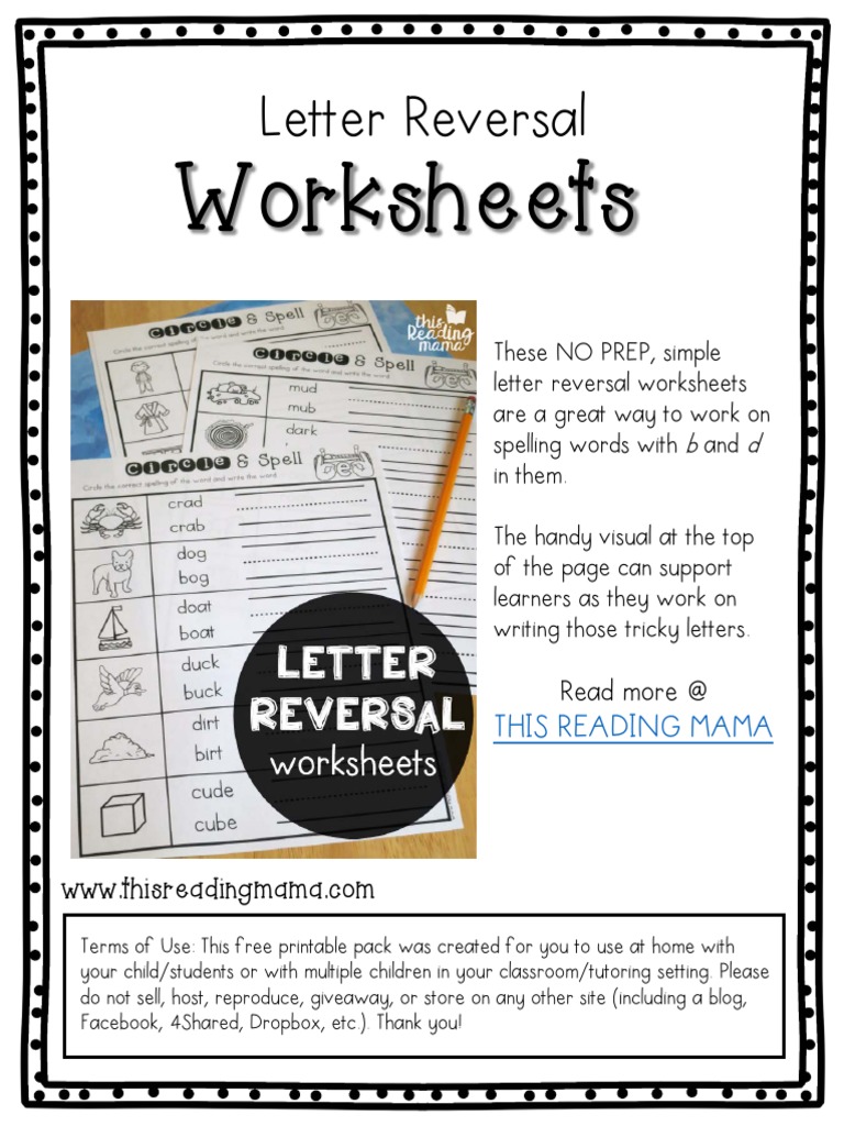 Worksheets: Letter Reversal | PDF | World Wide Web | Internet & Web