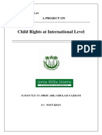 Child Rights at International Level: A Project On