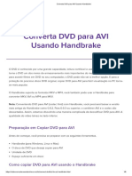 Converta DVD Para AVI Usando Handbrake