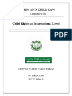 Child Rights at International Level