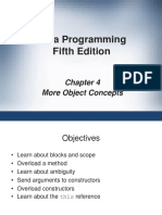 Java Programming Fifth Edition: More Object Concepts