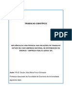 Influência Da Vida Pessoal Nas Relações de Trabalho