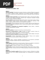 Programa Quimica 2019
