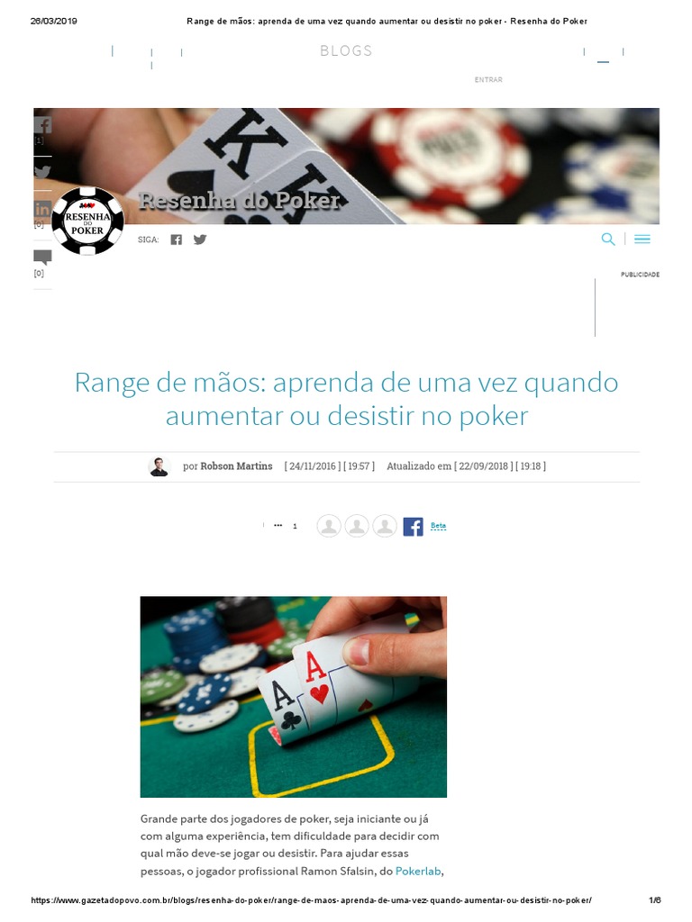 Aprenda a jogar poker: manual do iniciante   - Revista  online de poker