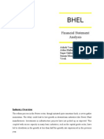 Bhel Financial Analysis