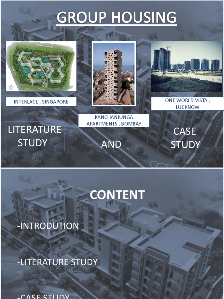 Presentation1 Group Housing Pdf Apartment Nature