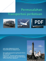 Permasalahan Transportasi Perkotaan