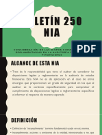 Boletín 250 de Las NIA