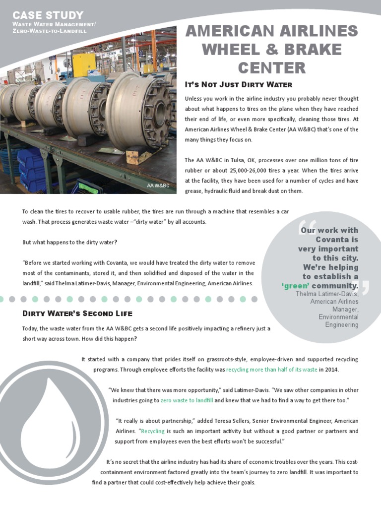 American Airlines Case Study - Swoosh Design PDF | PDF | Waste | Recycling