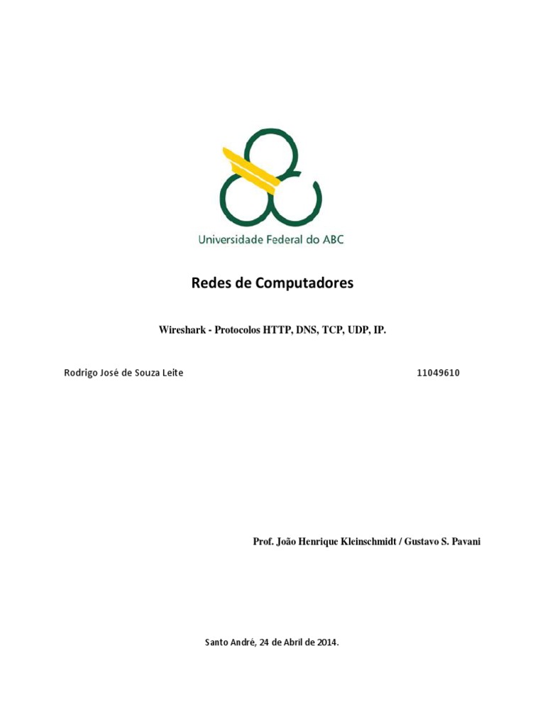 Atividade Análise Wireshark Ethernet parte 1 - Arquitetura de Redes de  Computadores