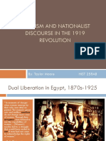 Feminism and Nationalist Discourse in The 1919 Revolution: By: Taylor Moore Hist 258ab