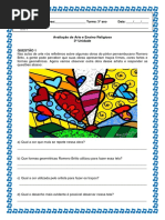 Avaliação de Arte e Ensino Religioso.docx