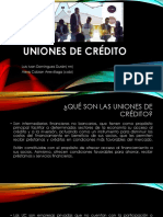 Uniones de crédito: intermediarios financieros no bancarios