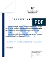 RMP Certificate