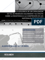 Diapositivas La Actividad Puzolánica de Un Catalizador de FCC de Residuos Calcinados y Su Efecto Sobre La Resistencia A La Compresión de Los Materiales Cementantes..