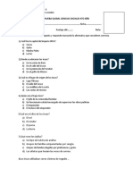 Prueba Global Ciencias Sociales 4to Año