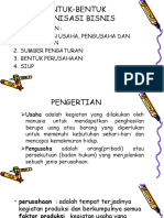 Bentuk-Bentuk Bisnis