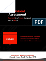 Behavioral Assessment Intro