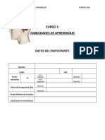 Cuadernillo de Productos Habilidades de Aprendizaje