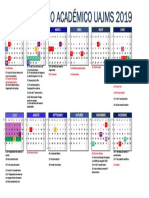 Calendario Academico 2019 Uajms