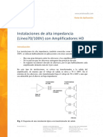 Guia Instalaciones de Alta Impedancia Con Amplificadores HD Amate Audio