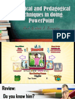 Technical and Pedagogical Techniques in Doing PowerPoint