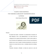 Posthumanismo, Globalizacion y Macroesferas PDF