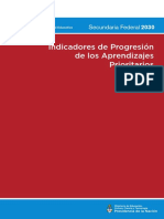 Indicadores de Progresión de Los Aprendizajes Prioritarios de Matemática