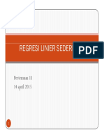 PT 11 Regresi Linear Sederhana PDF