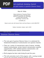 Generalized Amplitude Damping Channel: The Single Greatest Qubit Mystery in Quantum Shannon Theory