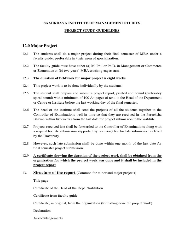 Project Guidelines | PDF | Thesis | Evaluation