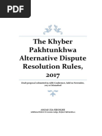 KPK ADR Rules, 2018 [Draft]