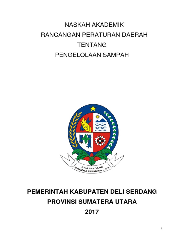 Rancangan Perda Pengelolaan Sampah Deli Serdang | PDF | Teknologi ...