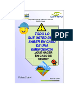 Qué Hacer en Caso de Sismo PDF