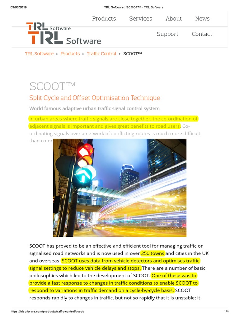 TRL Software - SCOOT™ - TRL Software | PDF | Computing | Computing And ...