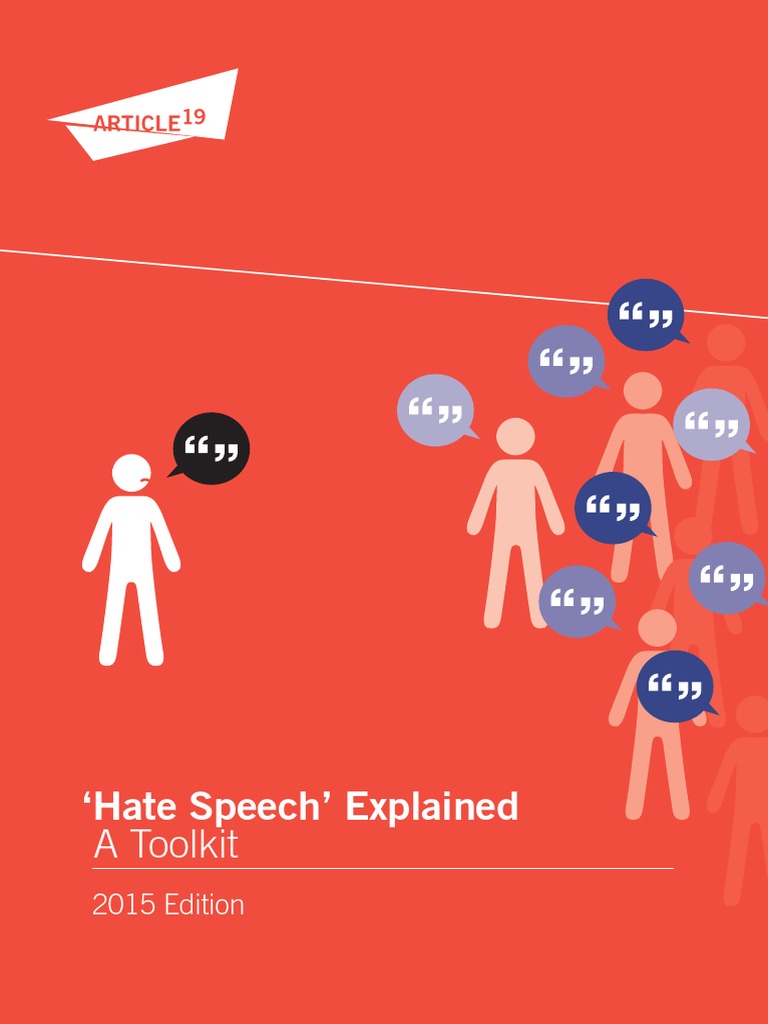 Understanding Hate Speech: A Toolkit | PDF | Hate Speech | Hate Crimes