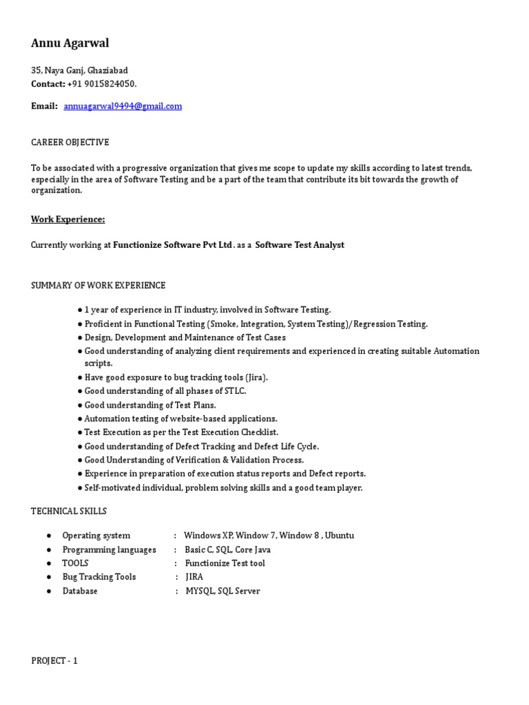 Software Test Analyst Profile | PDF | Software Testing | Web Application