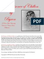 The Prisoner of Chillon by Byron: A Penn State University Electronic Classics Series Publication