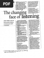 Field, The Changing Face of Listening