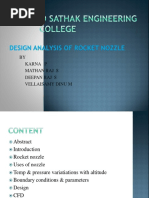 Design and numerical analysis of rocket nozzle