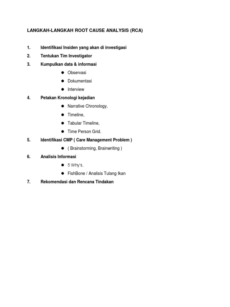 Langkah-Langkah Analisis Akar Masalah | PDF | Sains & Matematika