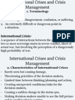 Political Crises and Crisis Management