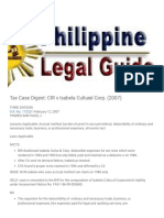 Philippine Legal Guide_ Tax Case Digest_ CIR v. Isabela Cultural Corp. (2007)