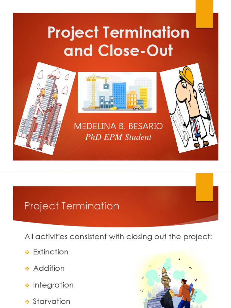 Project Termination and Close-Out Guide | PDF | Project Management ...