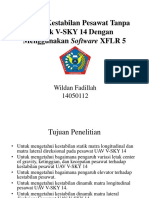 Analisis Kestabilan Pesawat Tanpa Awak v-SKY 14 Dengan