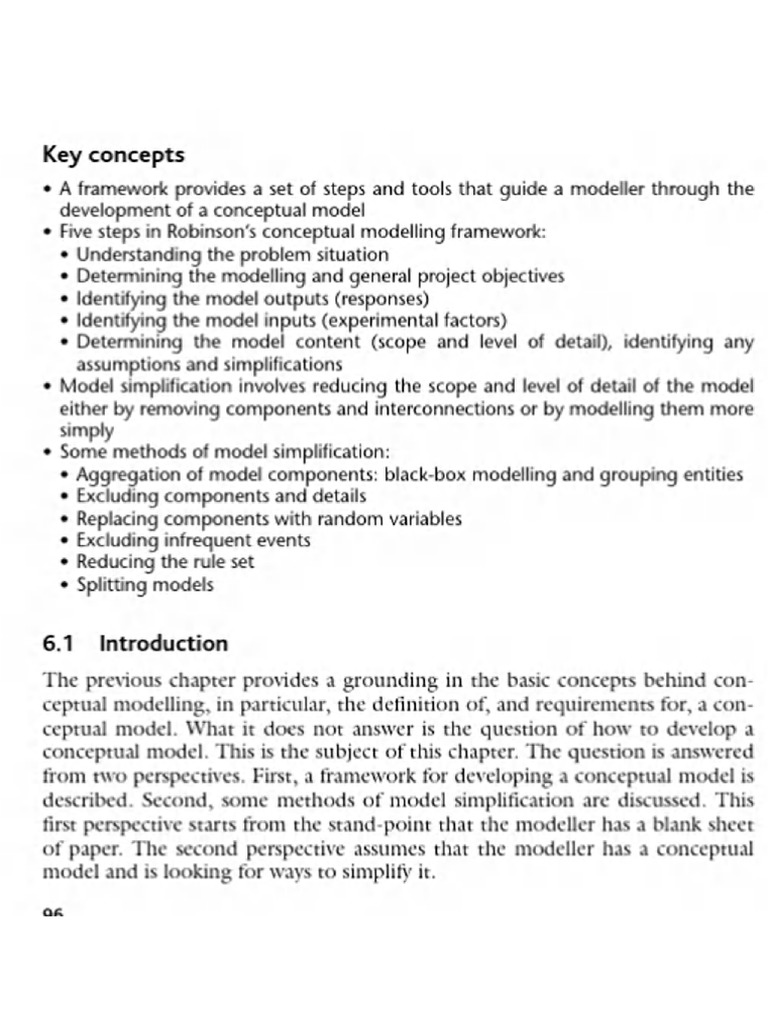 Conceptual Modelling Framework Guide | PDF | Computer Simulation ...