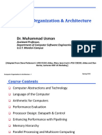 Computer Organization & Architecture: Dr. Muhammad Usman